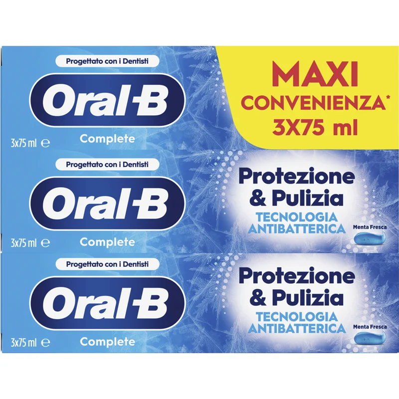 Oral-B Dentifrici Tripack Protezione e Pulizia