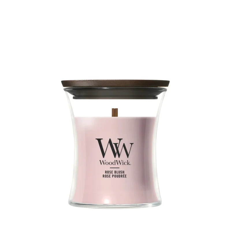 WoodWick Mini Hourglass Rose Blush 85g