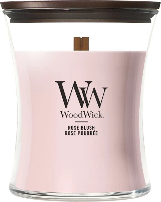 WoodWick Med Hourglass Rose Blush 275g
