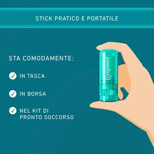 COMPEED Stick Anti Vesciche, Invisibile e Anti Macchia, Protegge dallo sfregamento, Ideale per tutte le parti del corpo