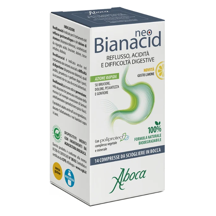 Aboca Neobianacid 14 Compresse Gusto Limone