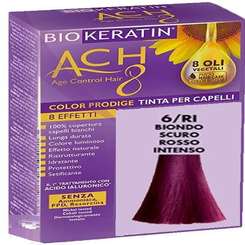 BIOKERATIN ACH8 COLOR PRODIGE 6/RI BIONDO SCURO ROSSO INTENSO