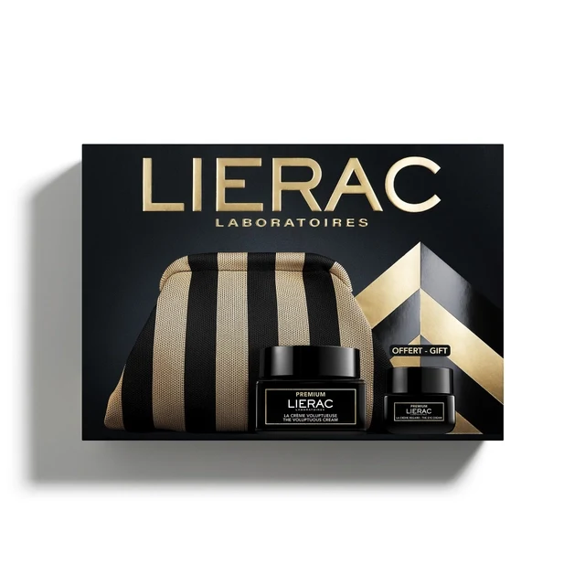 Lierac Premium Cofanetto Natale - Crema Voluptueuse 50ml + Omaggio Crema Occhi 20ml Con Trousse