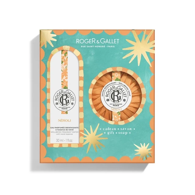 Roger & Gallet Set Natale Neroli, Eau Parfumee 30ml + Omaggio Saponetta 100g