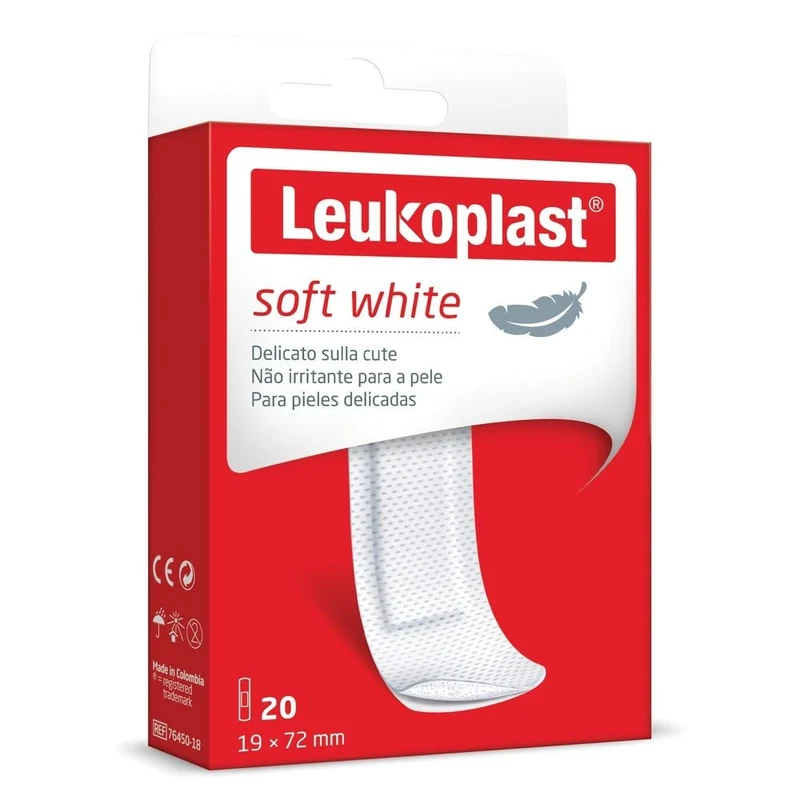 Leukoplast Soft White 72x19mm 20 pezzi