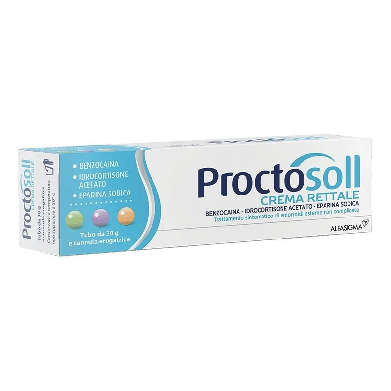 Proctosoll crema rettale 30g con cannula erogatrice