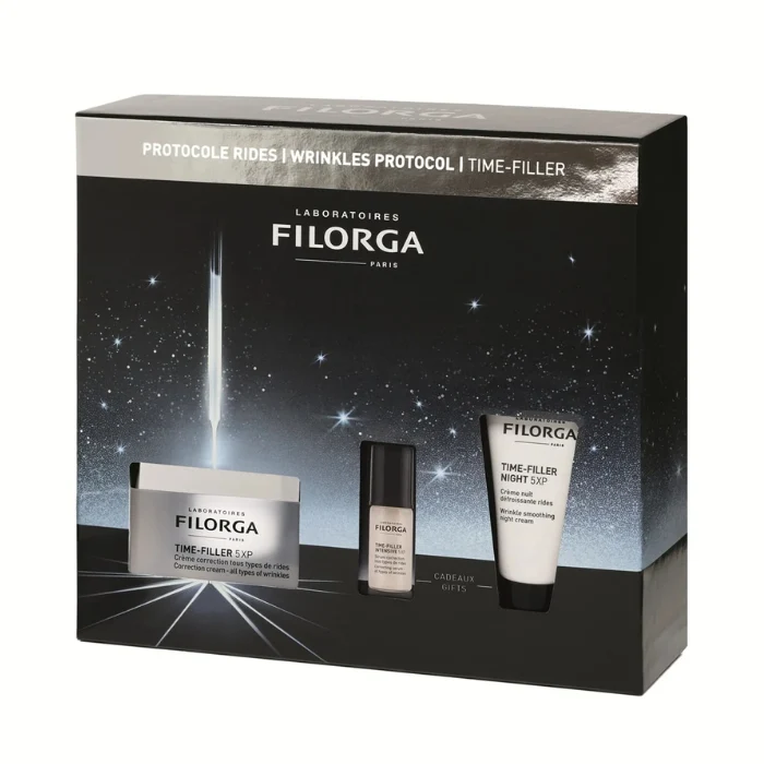 Filorga Time Filler - Cofanetto Natale Antirughe Crema 50ml + Siero 5ml + Crema Notte 15 ml