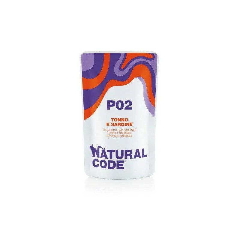 Natural Code p02 Tonno e Sardine Gatti Adulti Busta 70g