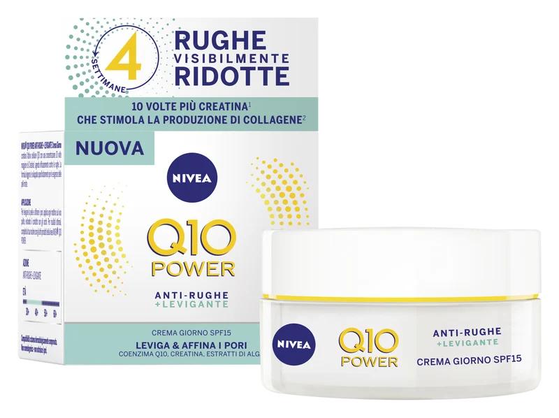 Nivea Q10 Power Crema Giorno Anti-Rughe + Levigante Spf 15 50ml