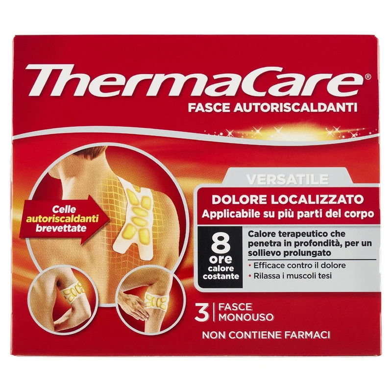 ThermaCare Fasce Autoriscaldanti Versatile Dolore Localizzato 3 pz