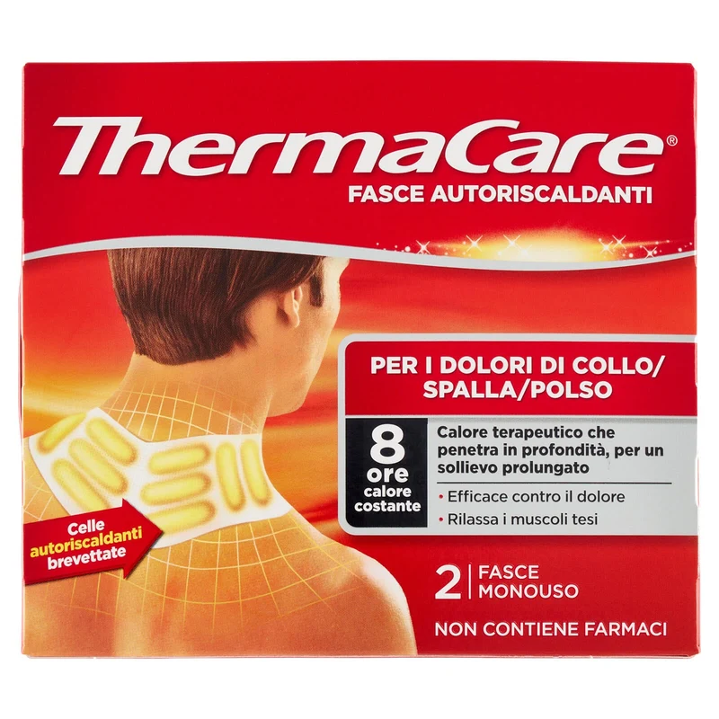ThermaCare Fasce Autoriscaldanti per i Dolori di Collo/Spalla/Polso 2 pz