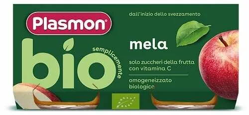 Plasmon Omogeneizzato Bio Mela 2x80g 6Mesi+