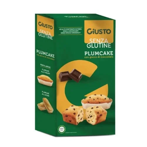 Giusto senza glutine plumcake gocce di cioccolato 3 pezzi da40 g