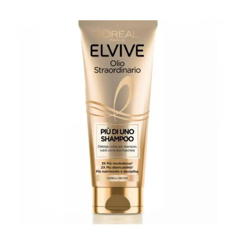 Elvive Shampoo Olio Straordinario Nutriente per Capelli Secchi