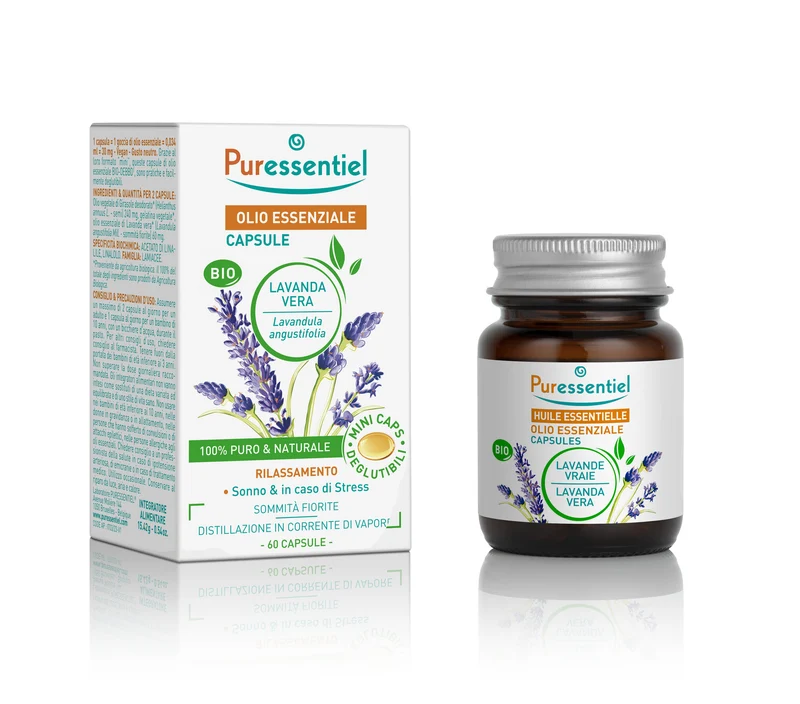 Puressentiel Olio Essenziale Lavanda Vera Bio 60 Capsule