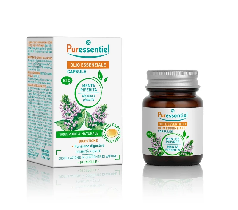 Puressentiel Olio Essenziale Menta Piper Bio 60 Capsule