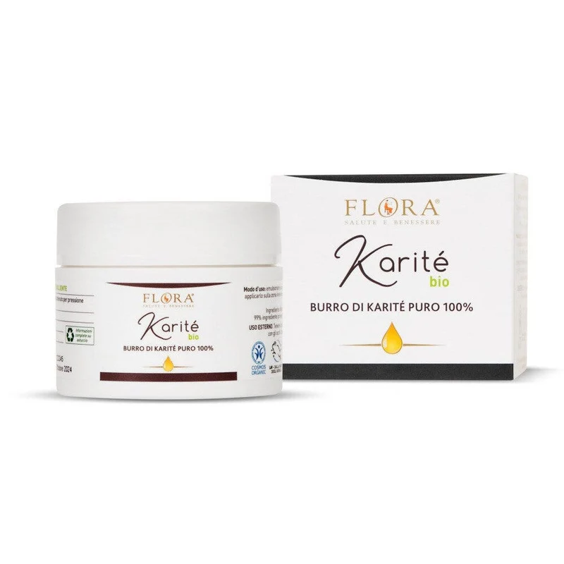 Flora Burro Di Karitè Puro 100% BIO 100ml
