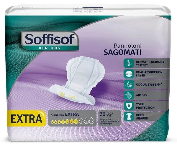 Soffisof Air Dry Extra Pannolone Sagomato 30 Pezzi