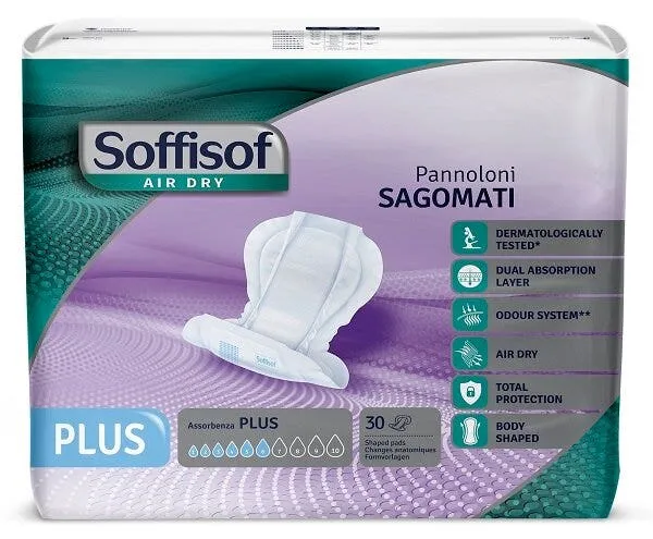 Soffisof Air Dry Plus Pannolone Sagomato 30 Pezzi