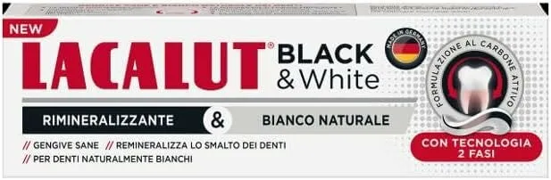Lacalut Dentifricio Black & White 75ml