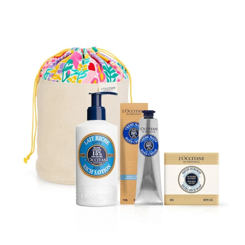 L'Occitane Cofanetto Latte Corpo 250ml + Crema Mani 75ml + Sapone Solido 100g