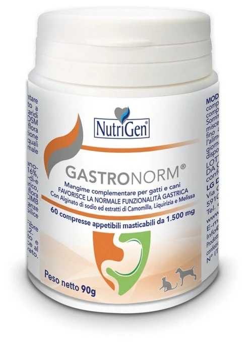 Nutrigen Gastronorm Mangime Complementare Per Gatti e Cani 60 Compresse