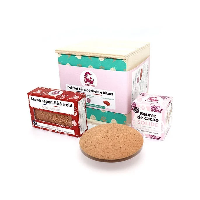 Lamazuna Cofanetto Pietra Esfoliante + Burro Di Cacao Solido + Sapone