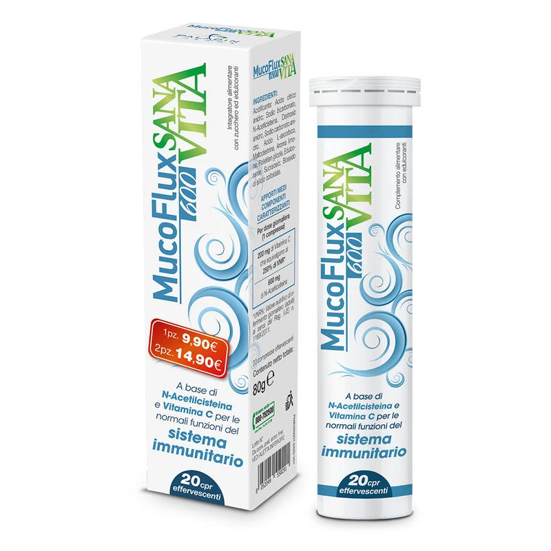 Sanavita Mucoflux 600 20 Capsule Effervescenti