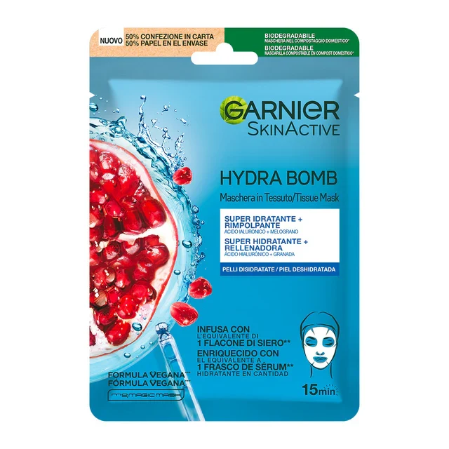 SkinActive Maschera in Tessuto Hydra Bomb Idratante Energizzante