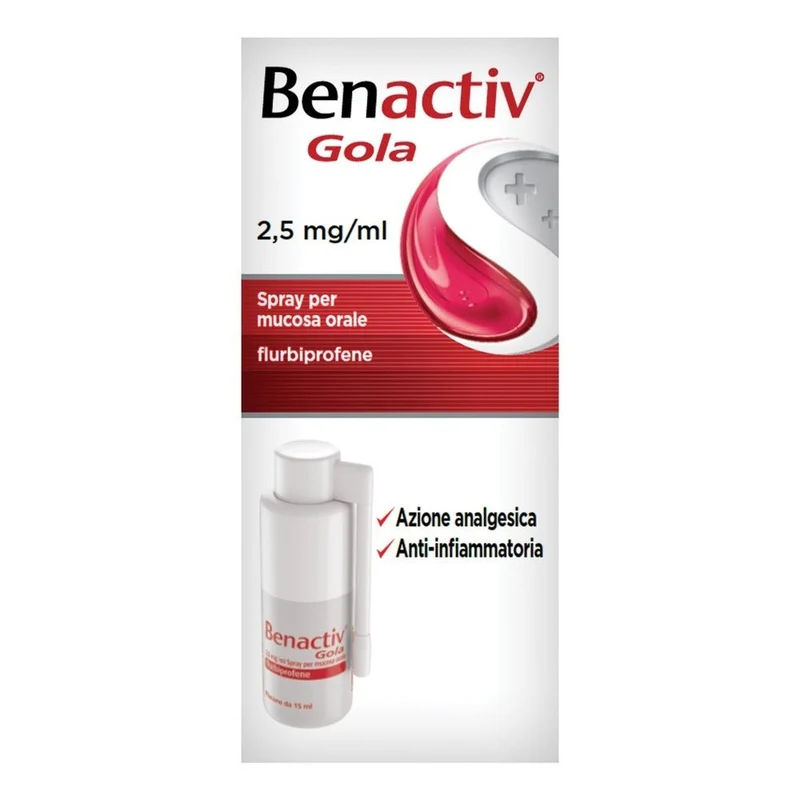 Benactiv Gola 0,25% spray per mucosa orale 15ml