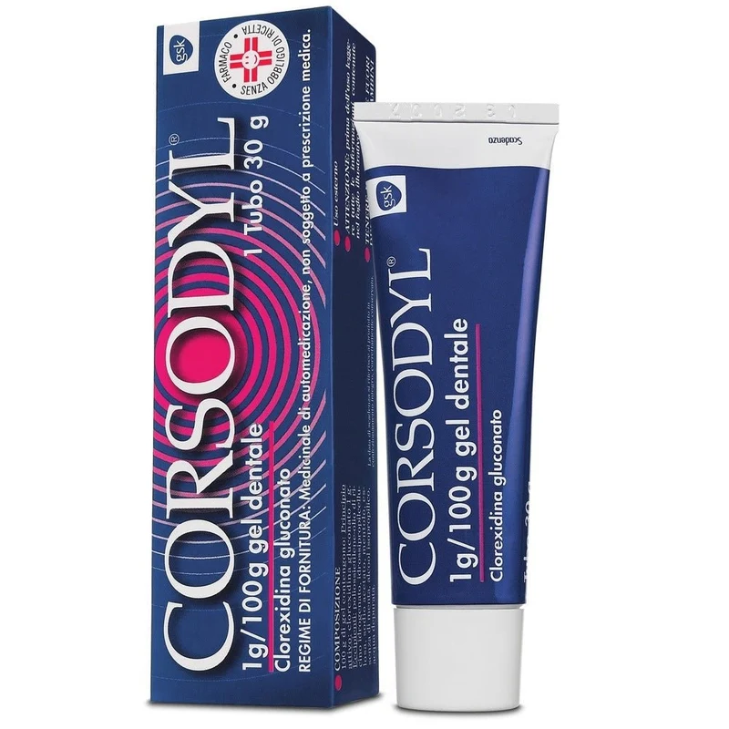 Corsodyl 1g/100g gel dentale 30g