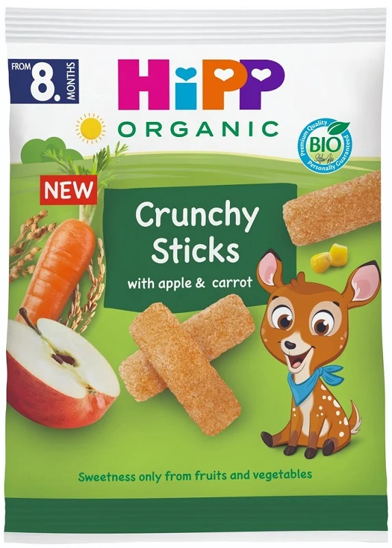HIPP CRUNCHY STICKS MELA CAROTA 30 G