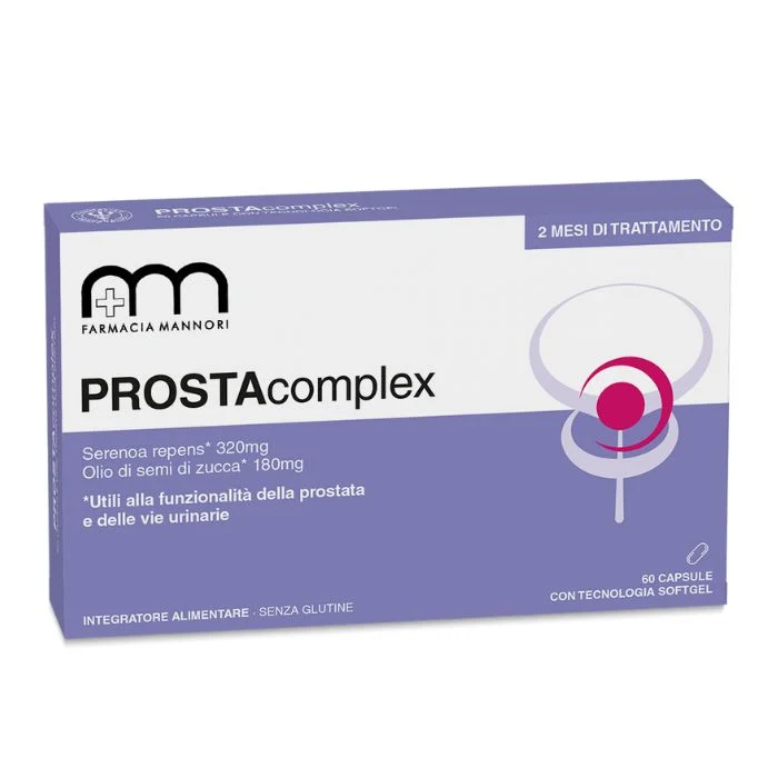 Prostacomplex 60 Capsule, Integratore Alimentare per la prostata, 2 mesi di trattamento