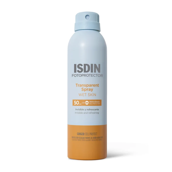 Isdin Fotoprotector Transparent Spray Corpo Wet Skin SPF 50+ - protezione solare spray trasparente corpo 250ml