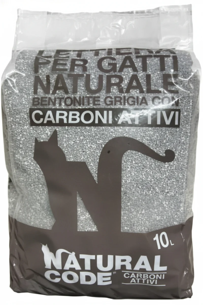 Natural Code Lettiera Bentonite Agglom. Carboni Attivi 10 L