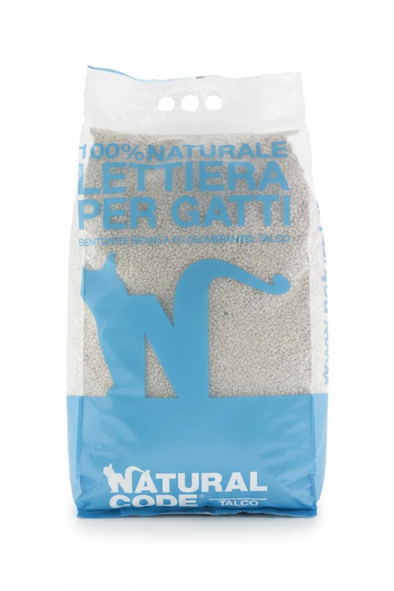 Natural Code Lettiera Bentonite Agglomerante Talco 5 L