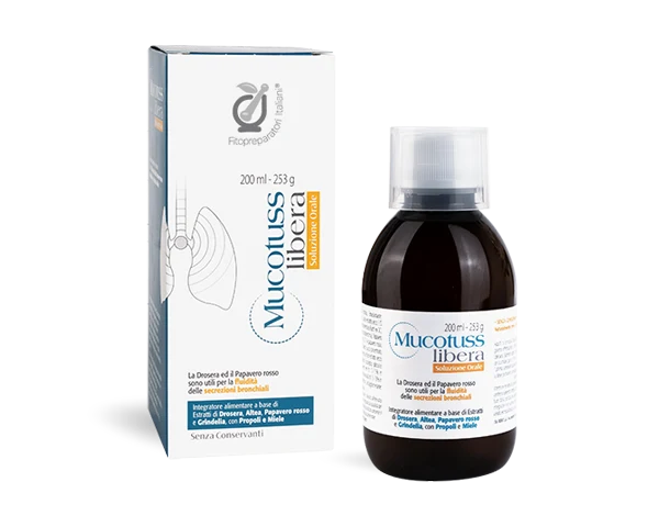 Mucotuss Libera Sol 200ml, Fitopreparatori Italiani