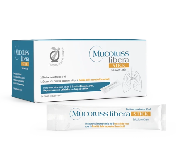 Mucotuss Libera Stick 20 Bustine, Fitopreparatori Italiani