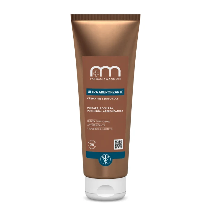 Crema Ultrabbronzante, Accellera e Prolunga l'abbronzatura, Pre e dopo Sole, Farmacisti Preparatori, 125ml