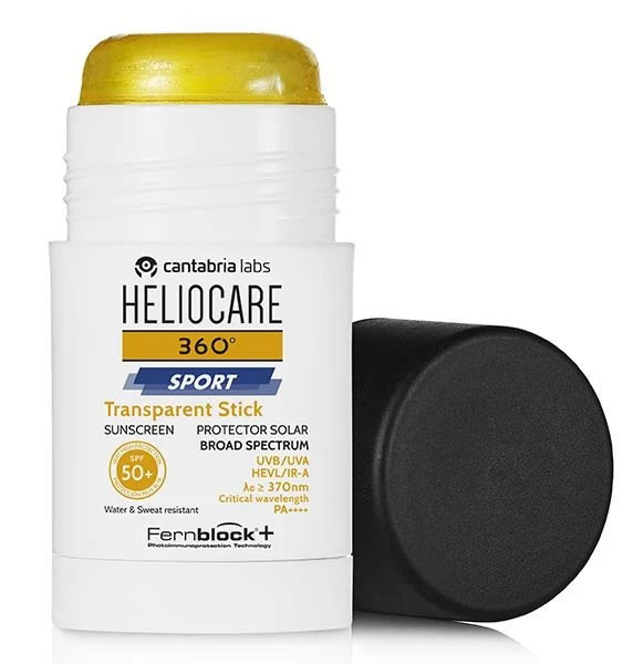 Heliocare 360° Sport Transparent Stick Spf 50+ Solare- Protezione solare viso stick 25gr