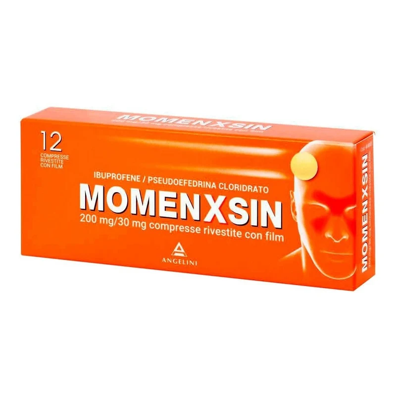 Momenxsin 200mg/30mg 12 compresse rivestite