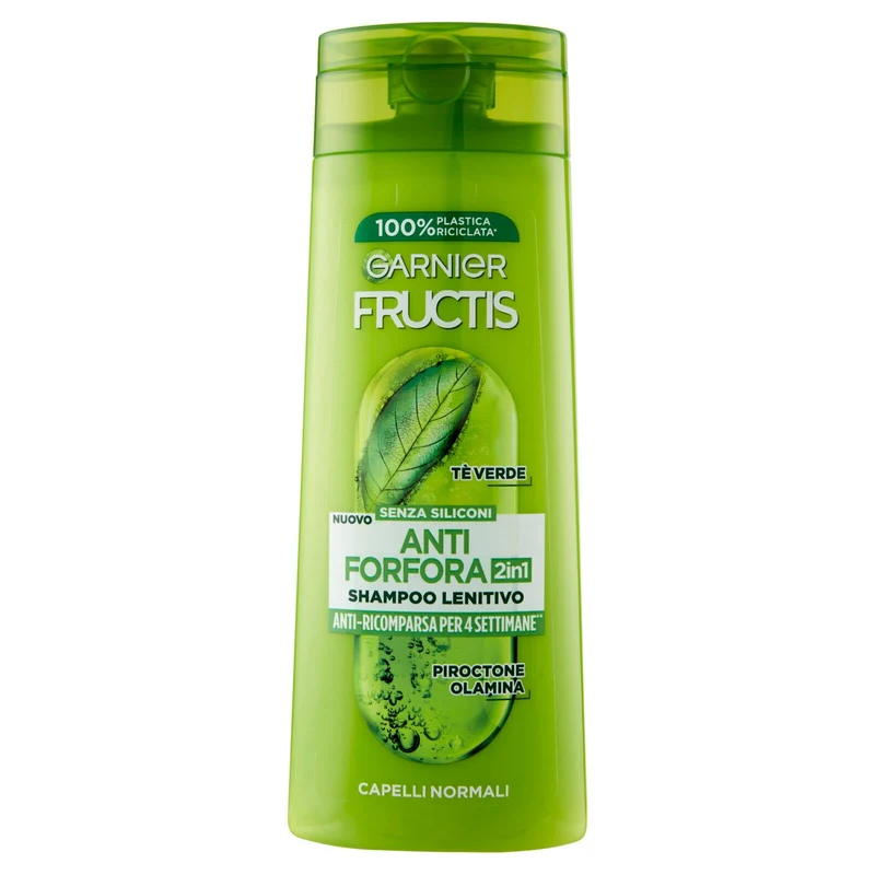 Fructis Shampoo Antiforfora 2in1 lenitivo, per capelli normali, 250 ml