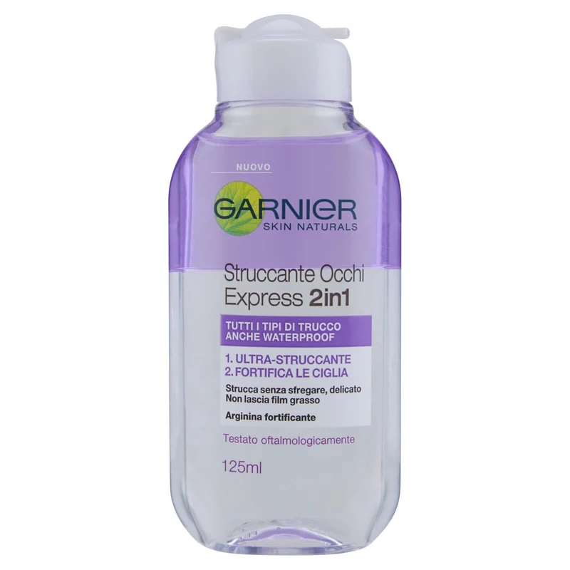 Garnier Struccante Occhi Express 2in1, Adatto anche al Make Up Waterproof, 125 ml