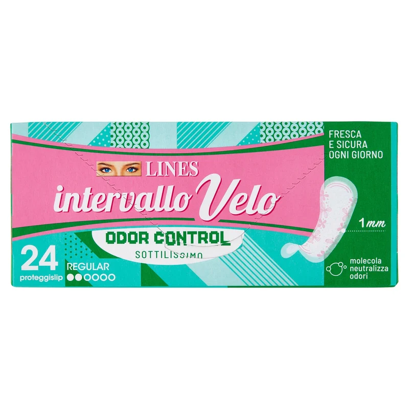 Lines intervallo Velo Odor Control Regular 24 pz