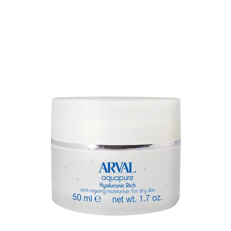 Arval Aquapure Hyaluronic Rich Idratante Viso Anti-età Pelli Secche 50ml
