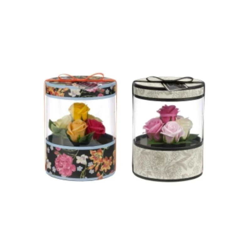Confezione Fiori di Sapone Cilindro