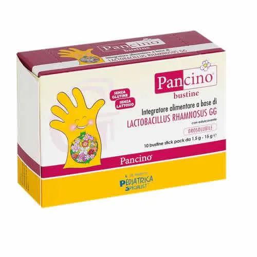 PANCINO 10 BUSTINE STICK PACK DA 1,5 G CON EDULCORANTE SENZA GLUTINE SENZA LATTOSIO