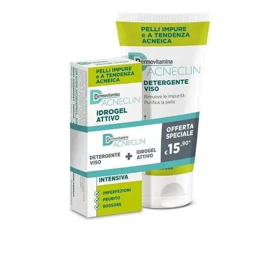 Dermovitamina Acneclin Idrogel Attivo + Detergente Viso