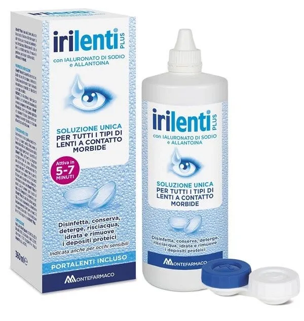 Irilenti Plus Soluzione Unica Per Lenti A Contatto 360ml + Portalenti