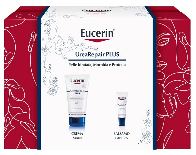 Eucerin Cofanetto UreaRepair Plus Crema Mani 75ml + Balsamo Labbra 10ml